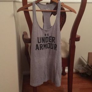 Under armour grey tank size medium